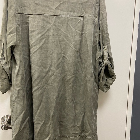 Olive tunic dress special top or dress‎ sequins - tag missing - Picture 4 of 9